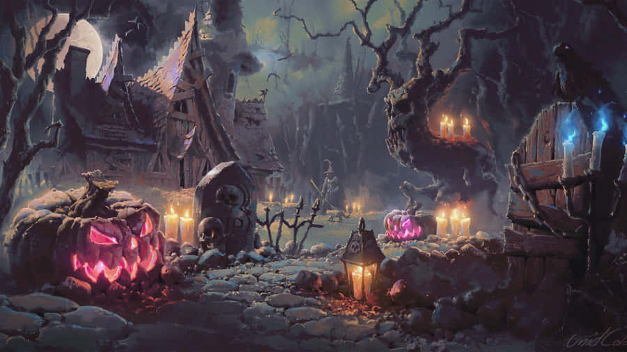 Spine-chilling Halloween Night Wallpaper