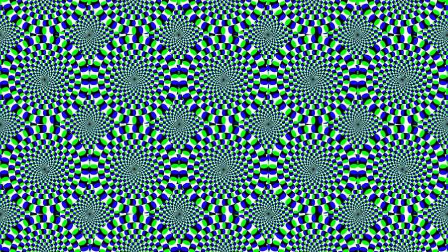 Spiral Of Colors In Optical Illusion Wallpaper