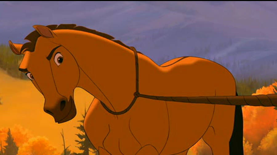 Spirit Stallion Of The Cimarron In A Harness Wallpaper