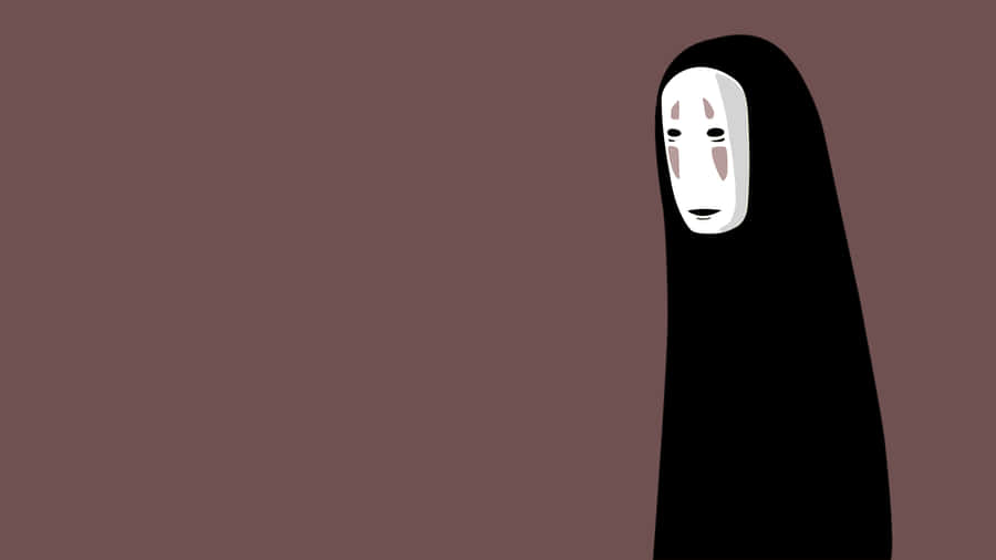 Spirited Away No Face Minimalist Vector Art Wallpaper