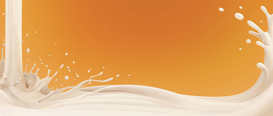 Splashing Milk Liquid Branding Design Wallpaper