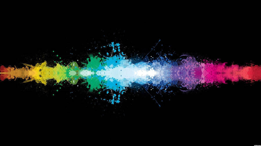 Splatter Paint Wave Line Wallpaper