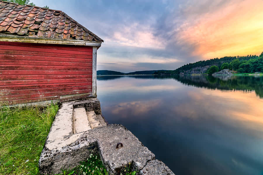 Splendid View Of The Sarpsborg Cityscape Wallpaper
