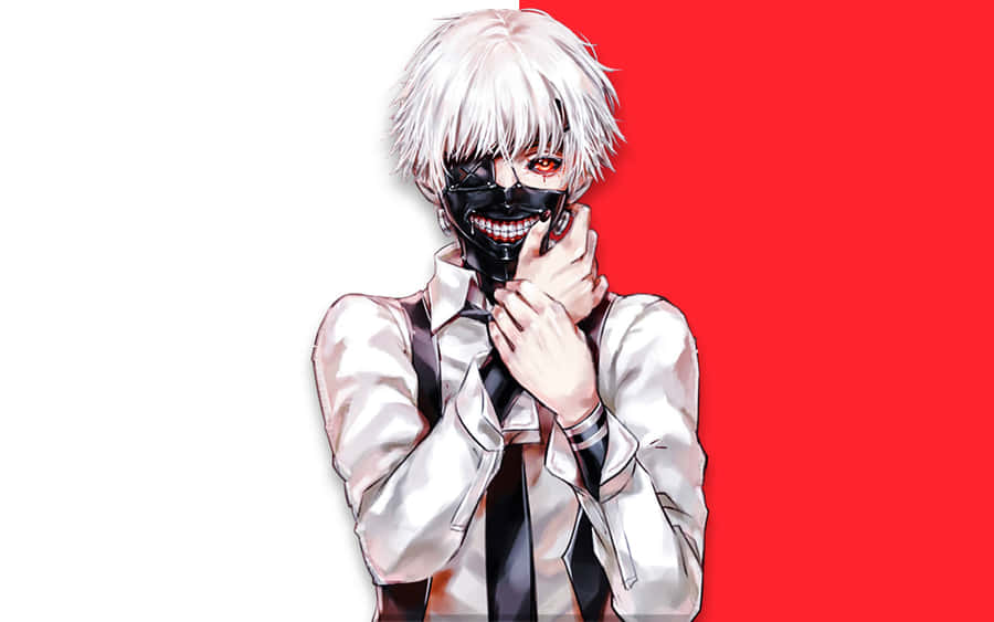 Split Background Kaneki Pfp Wallpaper