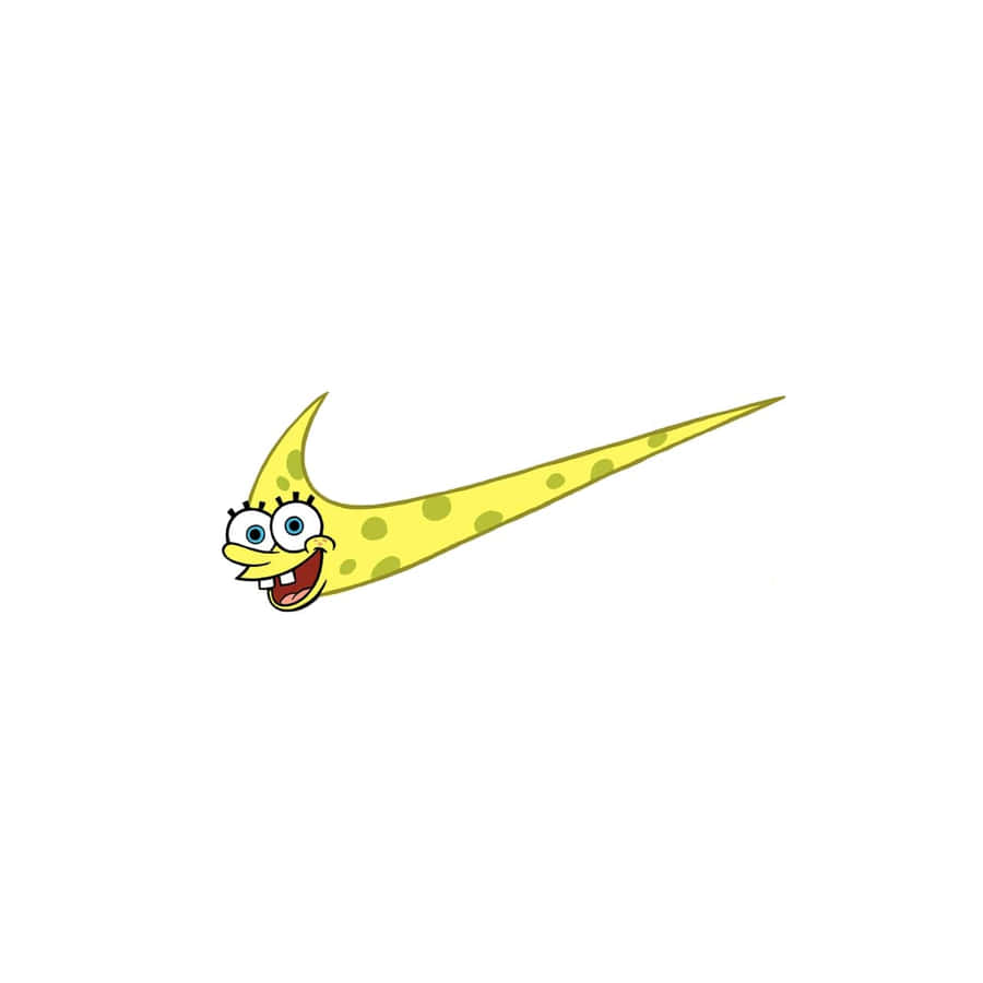 Sponge Bob Nike Swoosh Mashup Wallpaper
