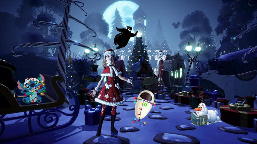 Spooky Christmas Night Wallpaper