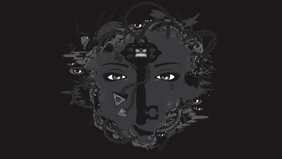 Spooky Night In The Haunted Forest Wallpaper