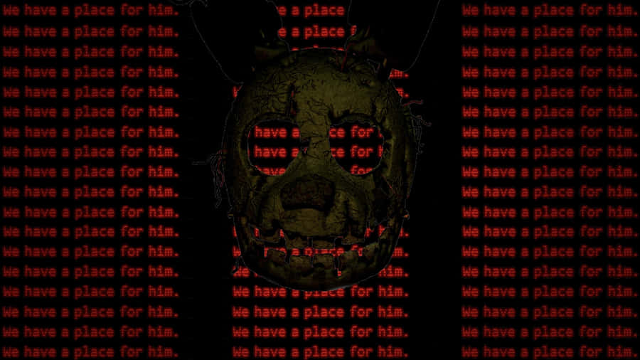 Spooky Springtrap From [five Nights At Freddy's] Lurking In Darkness Wallpaper