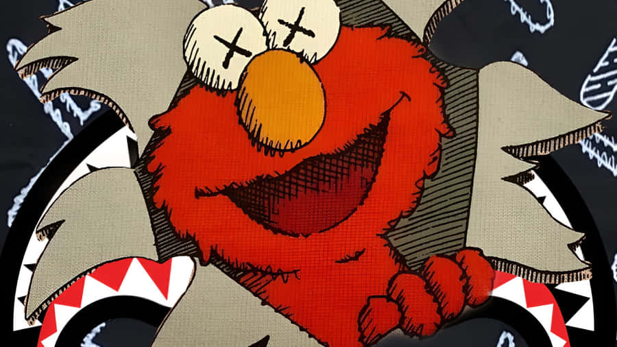 Sprayground Elmo Backpack Wallpaper
