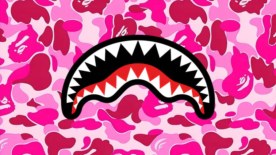 Sprayground Pink Camo Shark Wallpaper