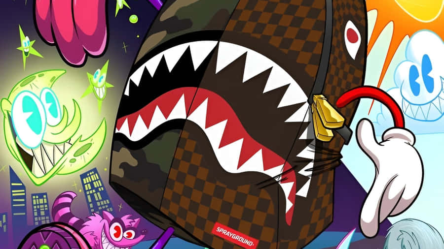 Sprayground Shark Backpack Wallpaper