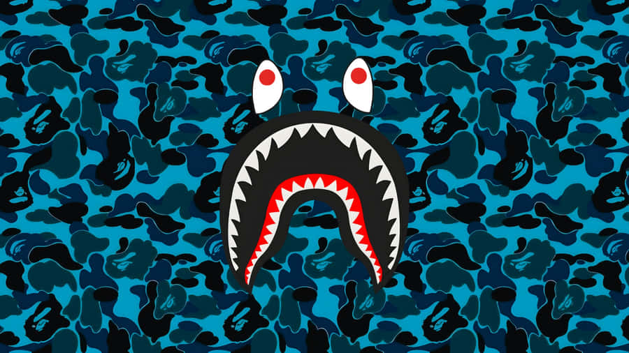 Sprayground Shark Camo Backpack Wallpaper