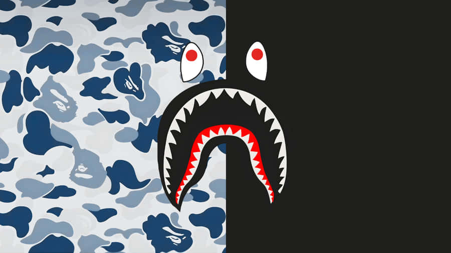 Sprayground Shark Camo Design Wallpaper