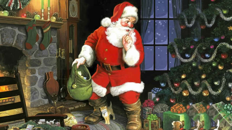 Spread Joy With A Funny Holiday Desktop Wallpaper