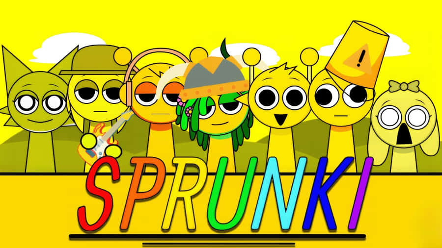 Sprunki Game Characters Wallpaper