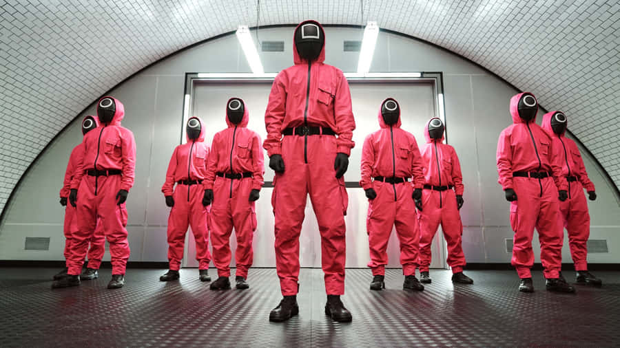 Squid Game Season 2 Guards Wallpaper