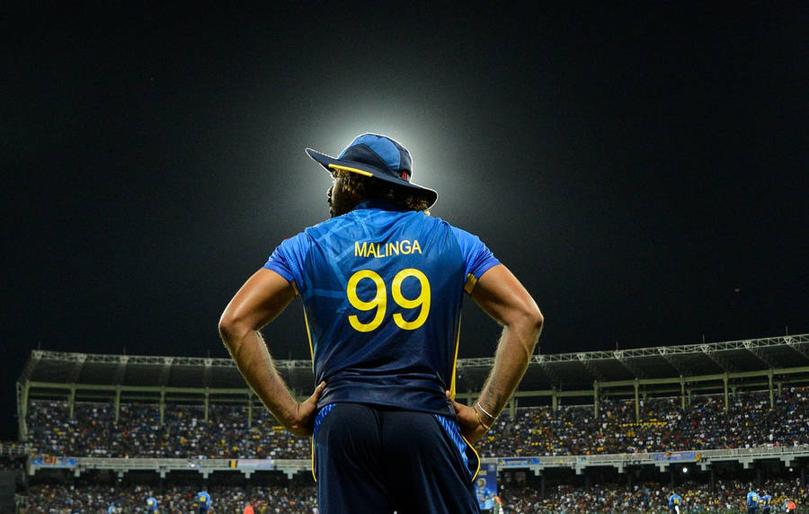 Sri Lanka Cricket Malinga Back Pose Wallpaper