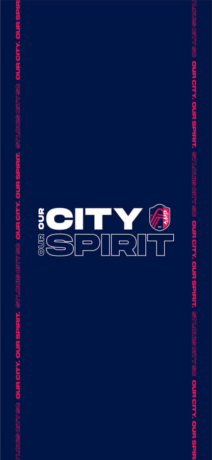 St. Louis City Sc Our City Our Spirit Dark Blue Wallpaper
