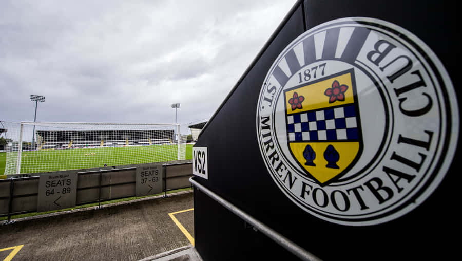 St Mirren Stadium Viewwith Crest Wallpaper
