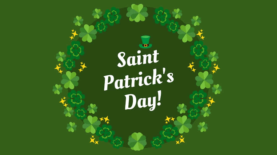 St Patricks Day Greeting Design Wallpaper