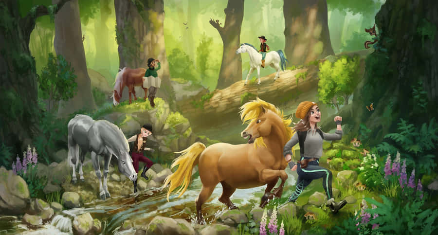 Stable Forest Art [wallpaper] Wallpaper