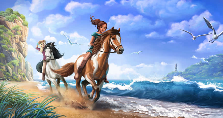 Stable Near The Sea [wallpaper] Wallpaper