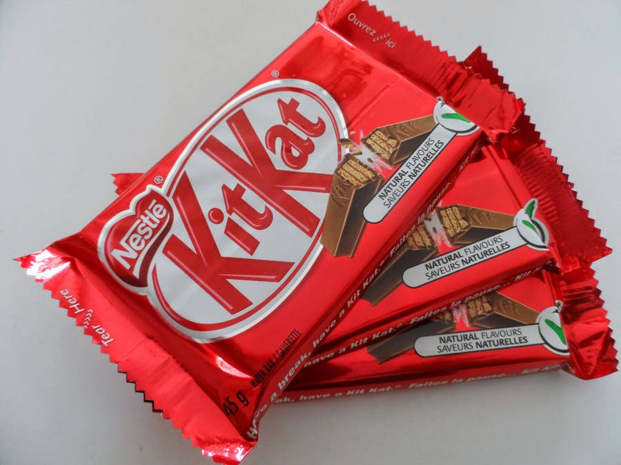 Stack Of Red Kit Kat Wallpaper