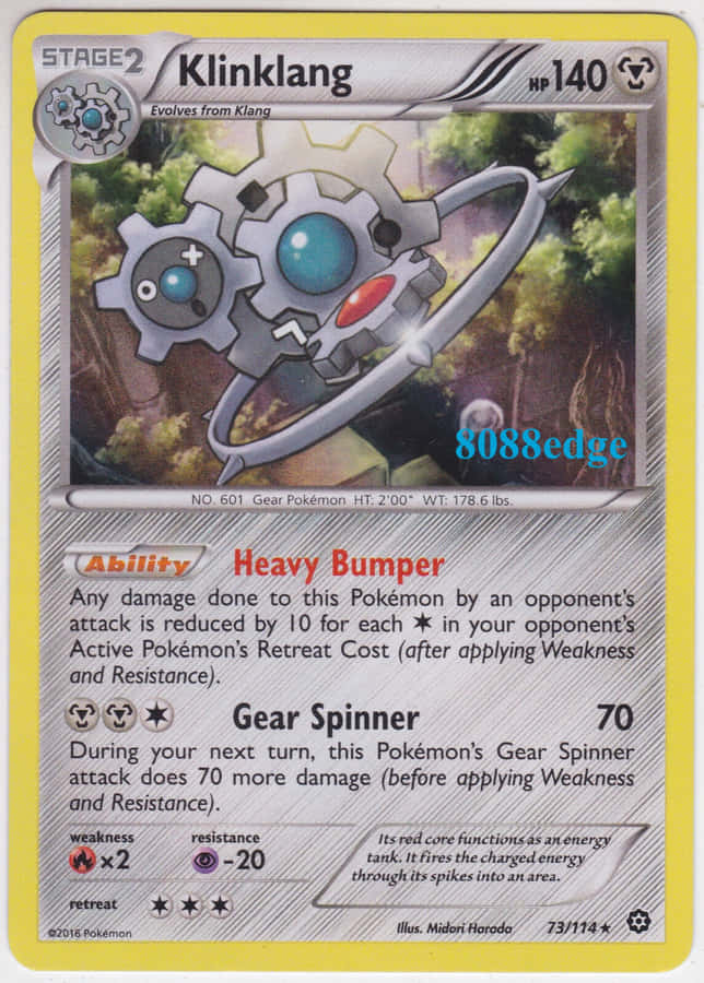 Stage 2 Klinklang Pokémon Card Wallpaper