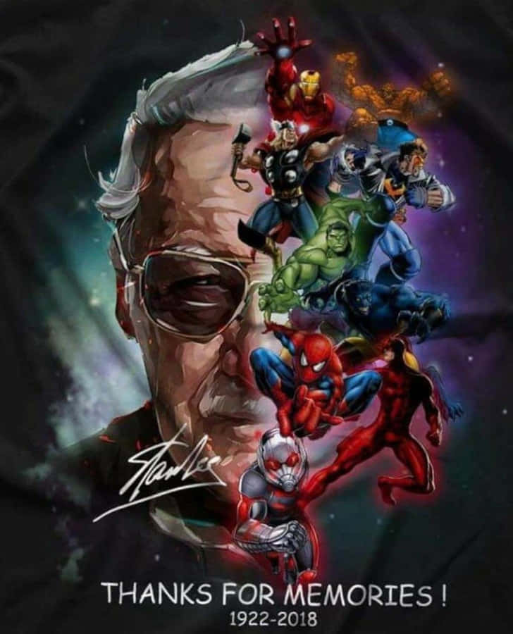 Stan Lee - Legend Of Marvel Universe Wallpaper