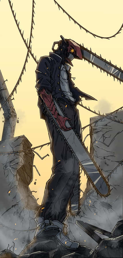 Standing Menacingly Chainsaw Man Pfp Wallpaper