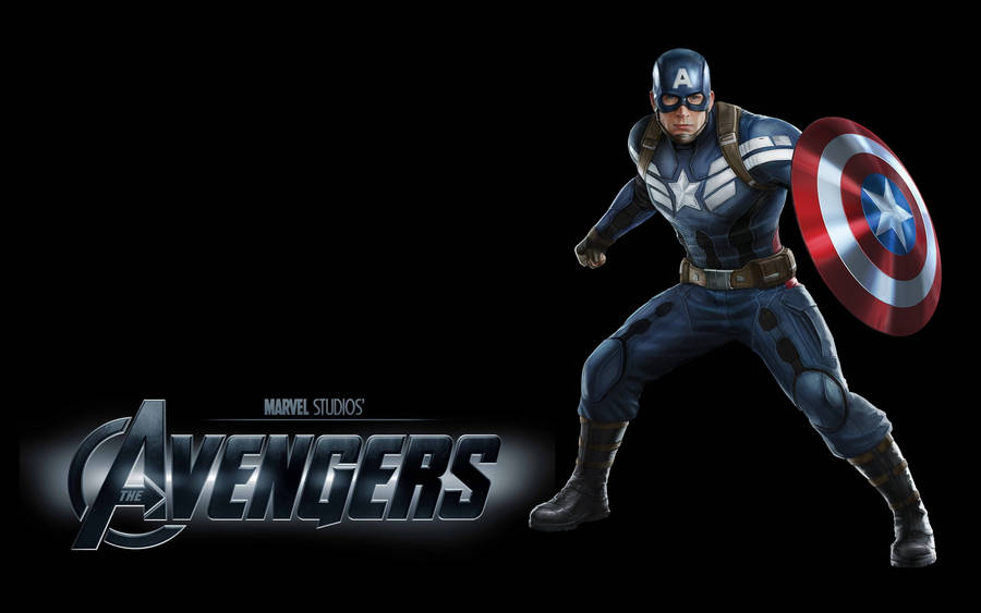 Standing Tall Against Evil, Captain America Defends Justice Wallpaper