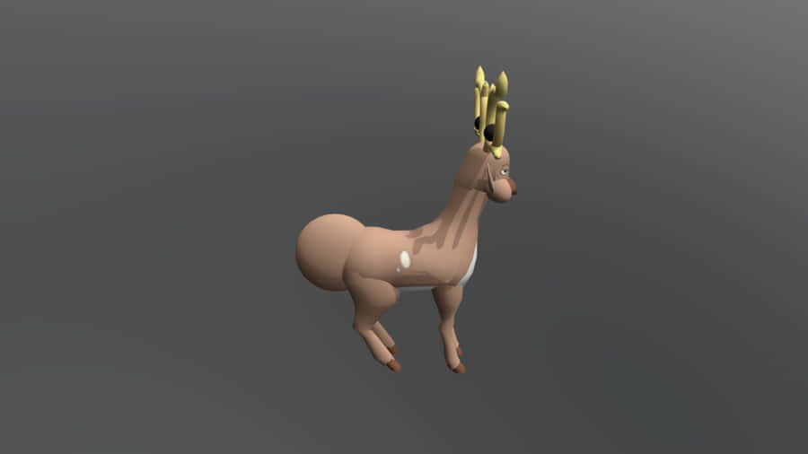 Stantler Side View Wallpaper