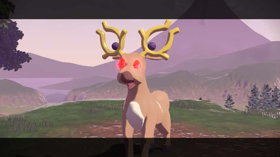 Stantler With Red Eyes Wallpaper