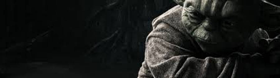 Star Wars Dual Screen Yoda Wallpaper