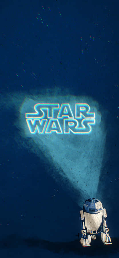 Star Wars R2 D2 Under Spotlight Wallpaper