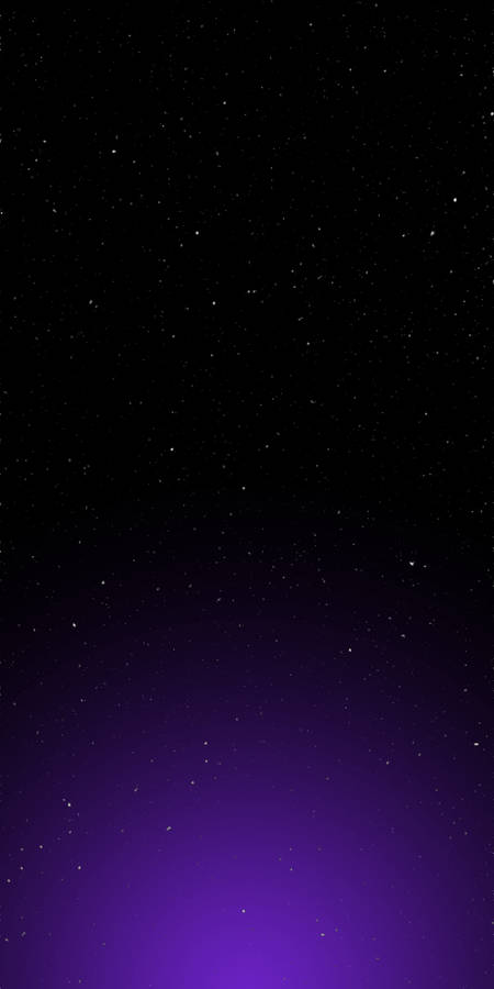 Starry Black And Purple Aesthetic Sky Wallpaper