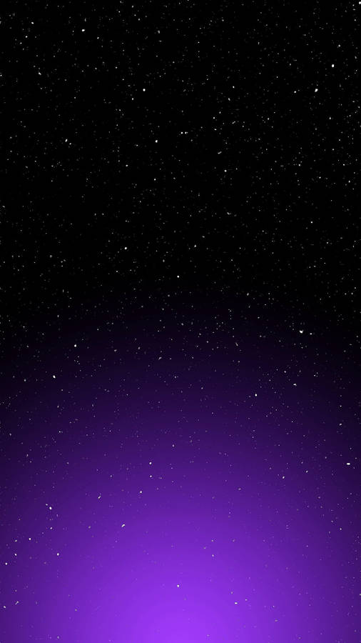 Starry Black And Purple Phone Wallpaper