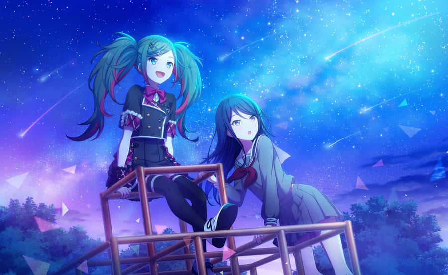 Starry Night Companions Wallpaper