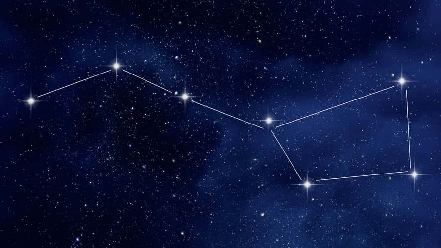Starry Night Sky Filled With Glistening Constellations Wallpaper