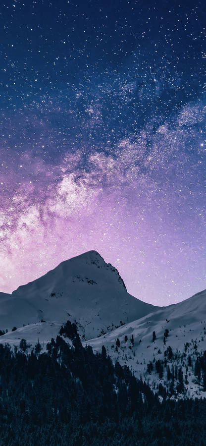 Starry Sky Iphone Amoled Wallpaper