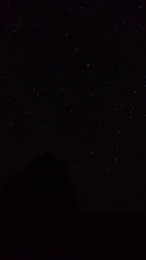 Starry Sky Pure Black Hd Phone Screen Wallpaper