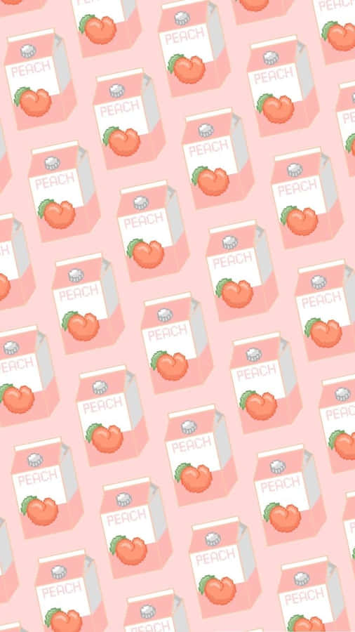 Stay On Top Of The Latest Trends With Our Newest Peach Iphone Wallpaper