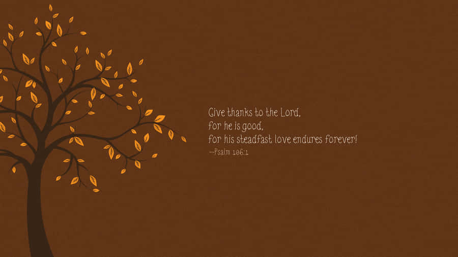 Steadfast Love Tree Graphic Wallpaper