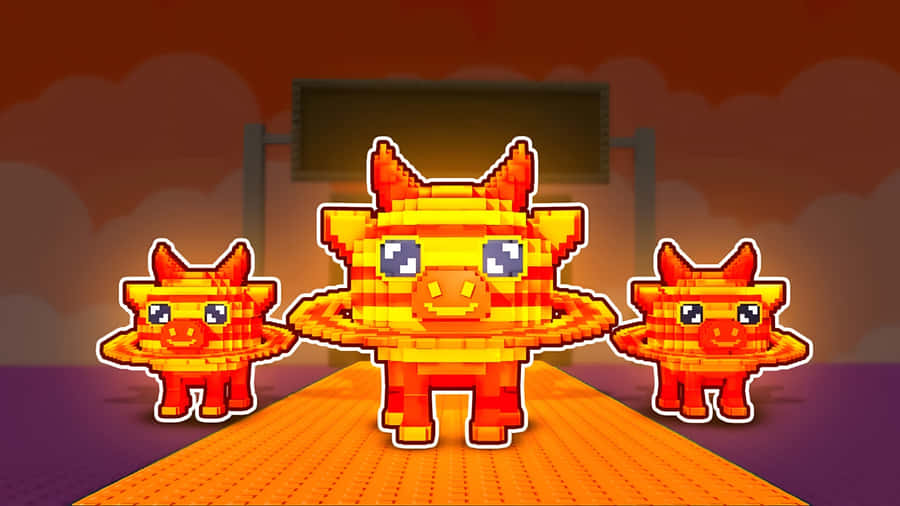 Steal A Brainrot Characters Wallpaper