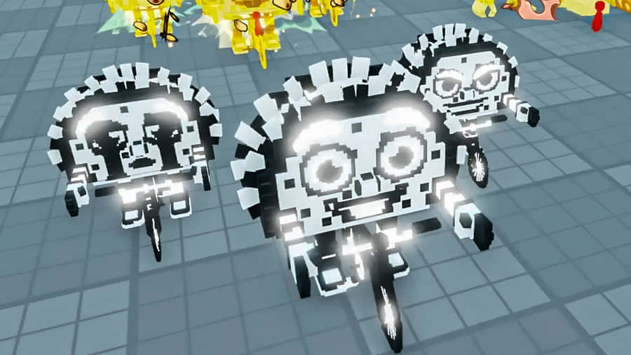 Steal A Brainrot Characters Wallpaper