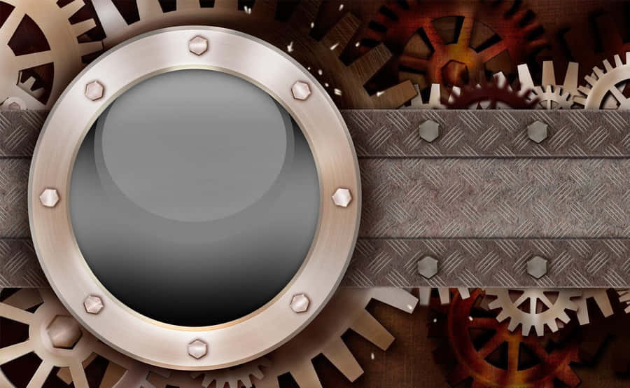 Steampunk Gears Background Wallpaper