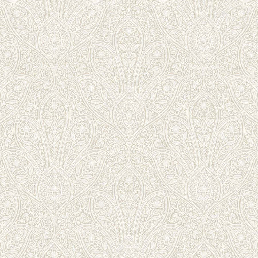 Stemmed Flowers In Distraught Print Wallpaper