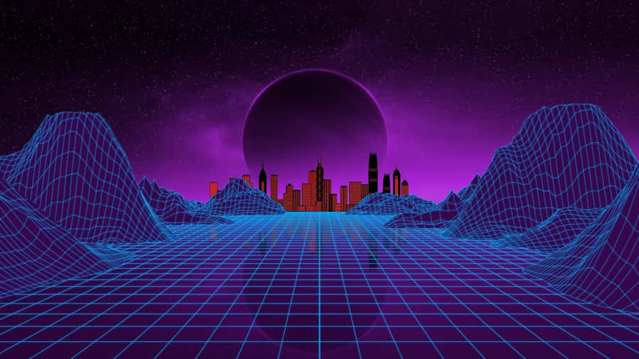 Step Back In Time In This Computer Lab With The Classic 80s Aesthetic. Wallpaper