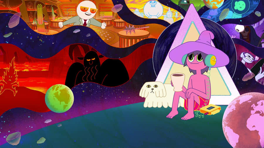 Step Into A Psychedelic Fantasy World Wallpaper