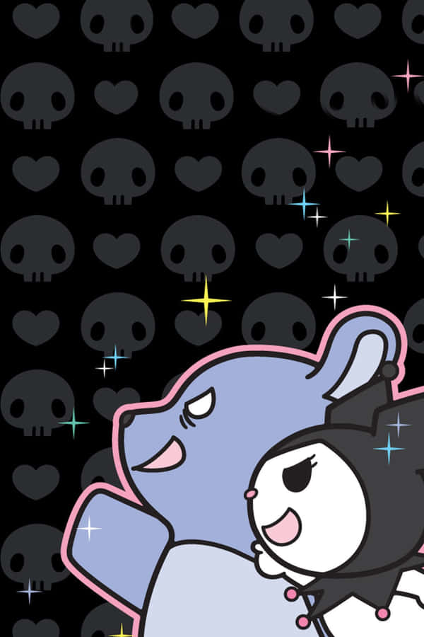 Step Into The Colorful World Of Kuromi Aesthetic Wallpaper